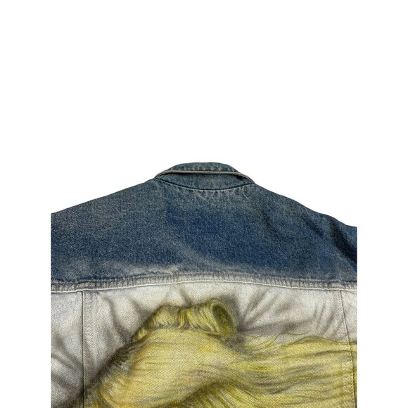 Gap  vintage denim Blue womans Jean denim Jacket Marylin graphic size M SKU 8751 - Picture 10 of 16